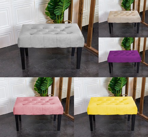 Samt schminktischbank hocker - samt,