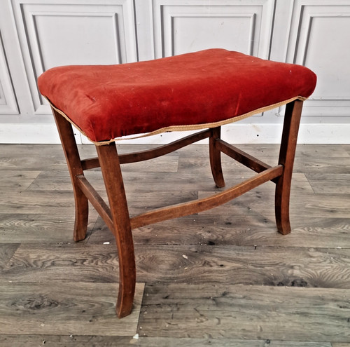 Vintage polsterhocker - polsterhocker,