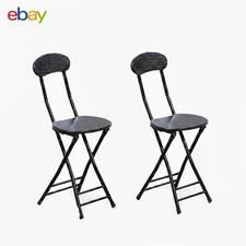 2x KLAPPSTUHL SCHWARZ HOLZ