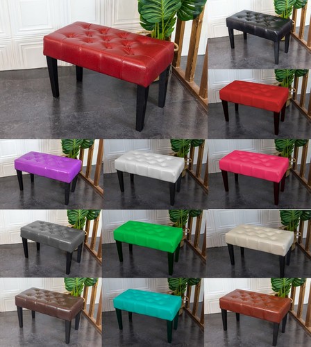 Leder schminktischbank - leder,