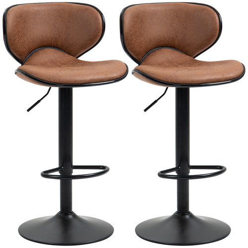 Barhocker 2er set - 2er, braun