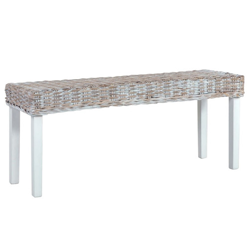 Sitzbank weiß 110cm - , natur