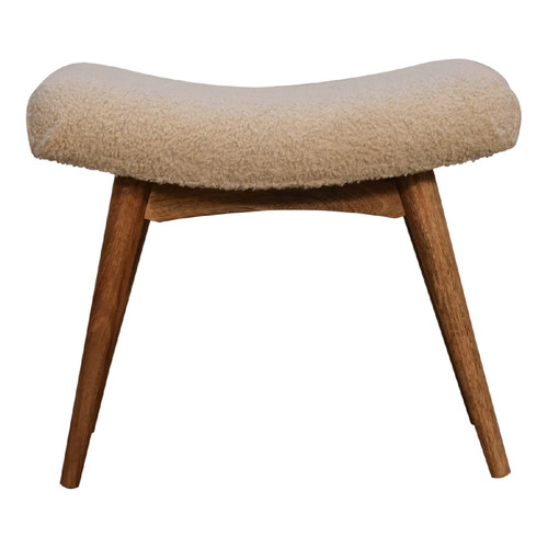 Geschwungene bank beige - geschwungene,